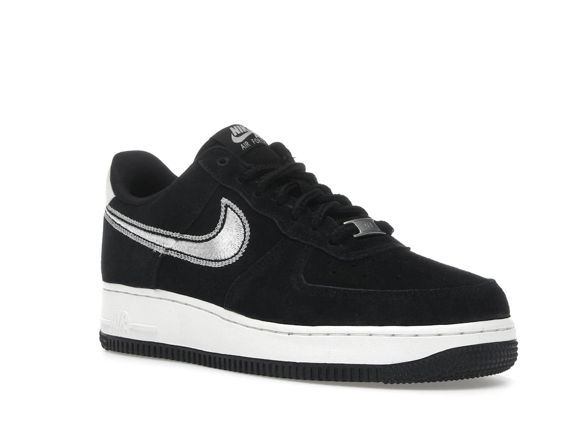 Nike Air Force 1 Low '07 LV8 Black Sail Embroidered Swoosh