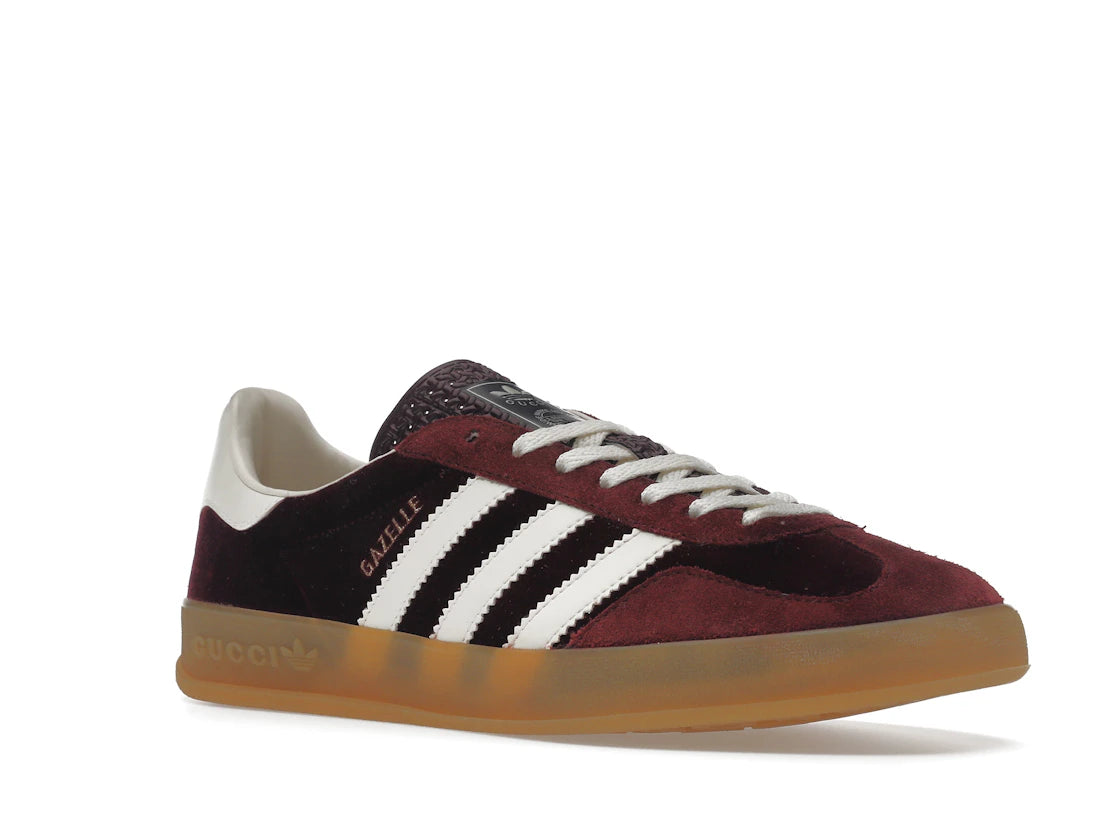 adidas x Gucci Gazelle Burgundy Velvet