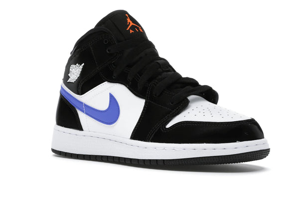 Jordan 1 Mid Black Racer Blue White (GS)
