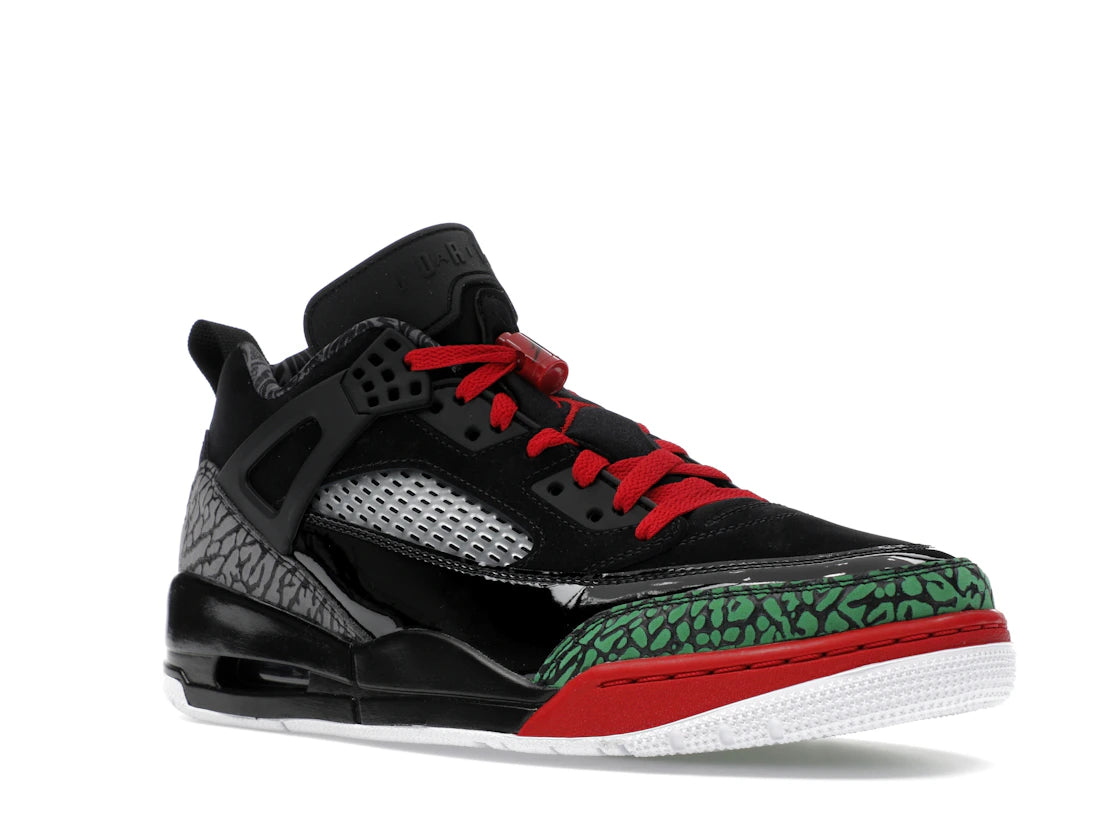 Jordan Spizike Low Black Classic Green White Varsity Red - vue secondaire A