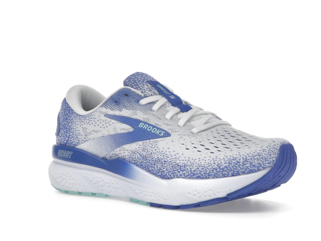 Brooks Ghost 16 White Amparo Blue Limpet Shell (Women's)