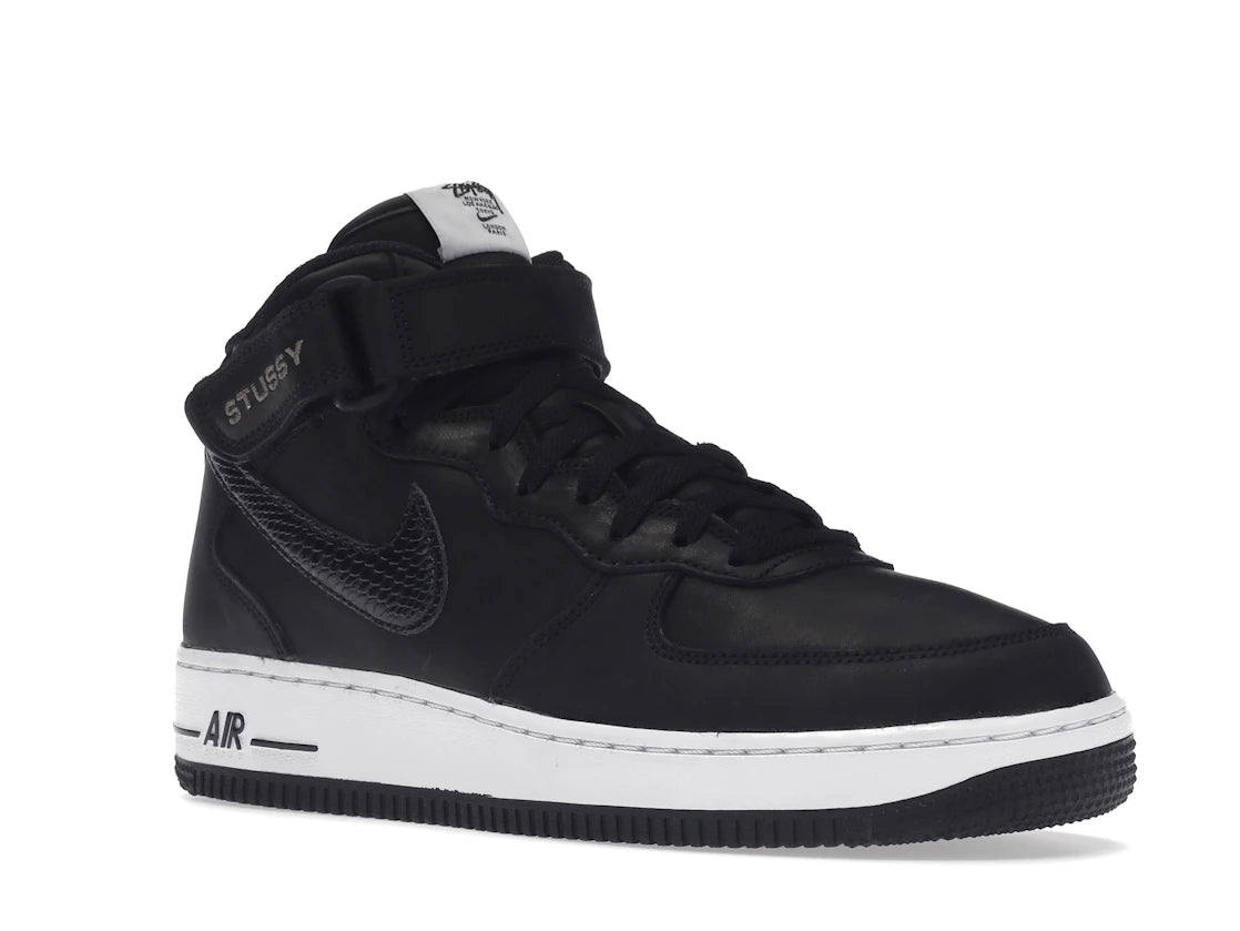 Nike Air Force 1 Mid Stussy Black White