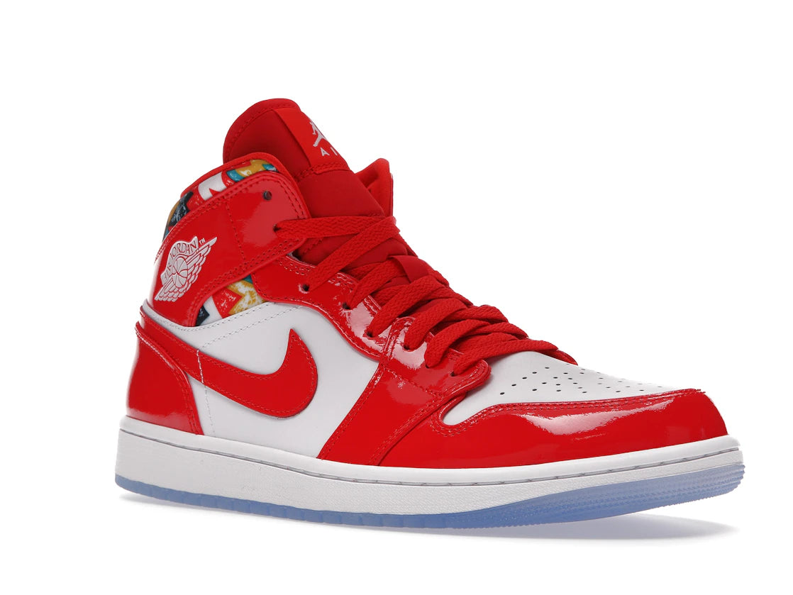 Jordan 1 Mid Barcelona Sweater Red Patent