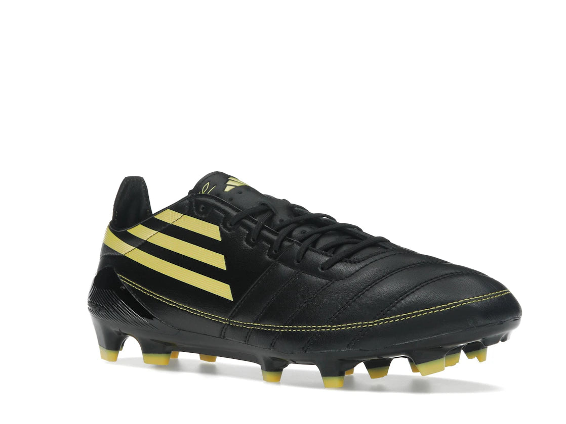 adidas F50 Elite Leather 2010 FG Remake Pack Black Yellow - vue secondaire A
