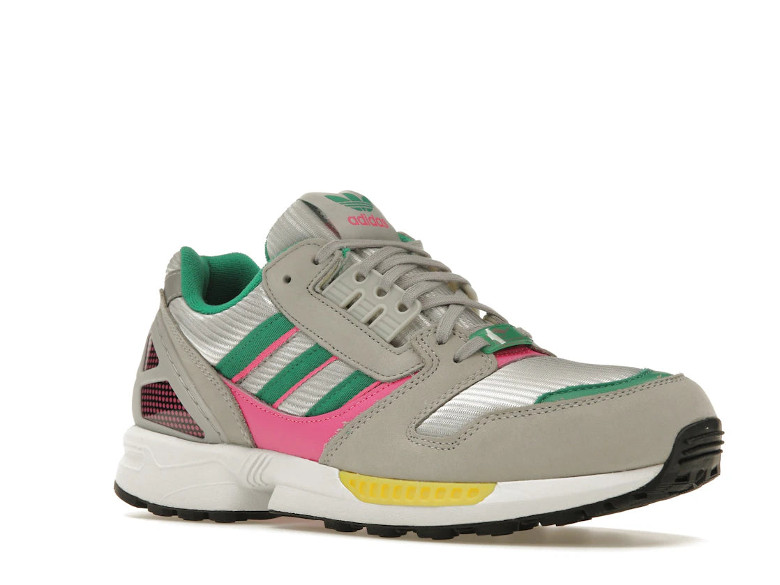 adidas ZX 8000 Grey Court Green Screaming Pink - vue secondaire A