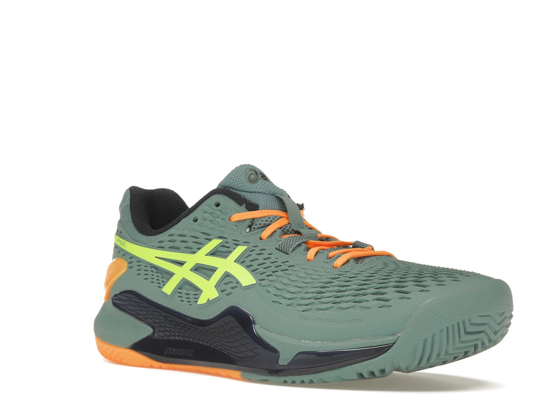 ASICS Gel-Resolution 9 Padel Celadon Sicherheitsgelb - vue secondaire A
