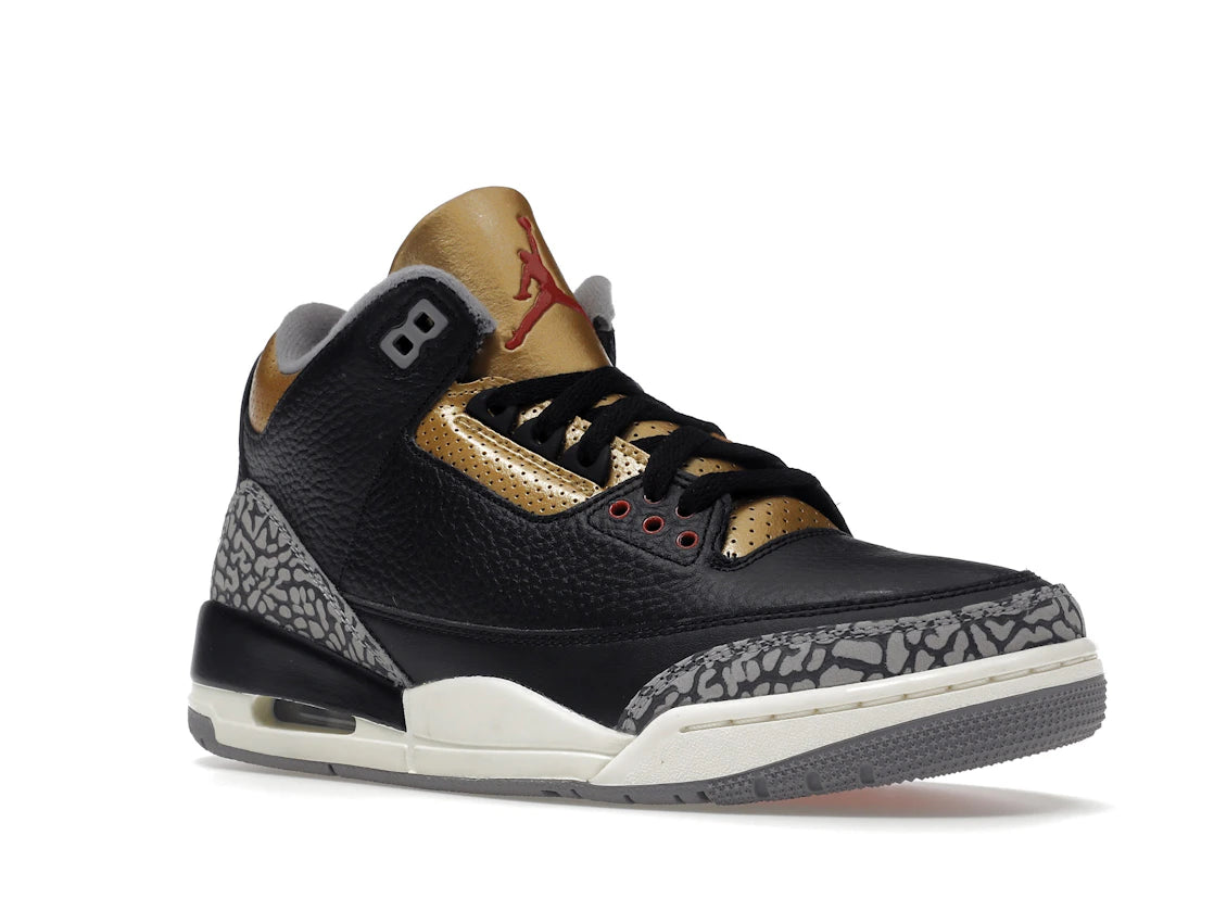 Jordan 3 Retro Black Cement Gold (Damen)
