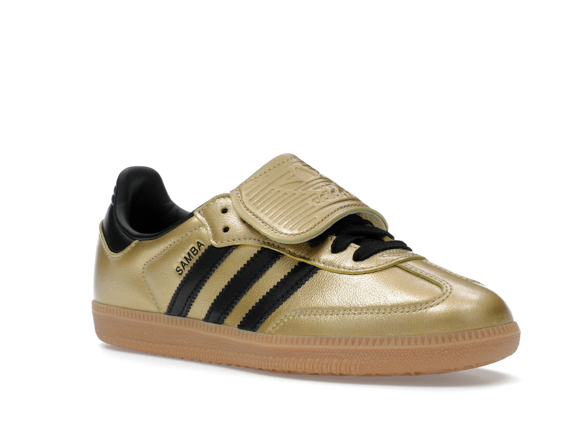 adidas Samba LT Gold Metallic Black Gum (Women's)