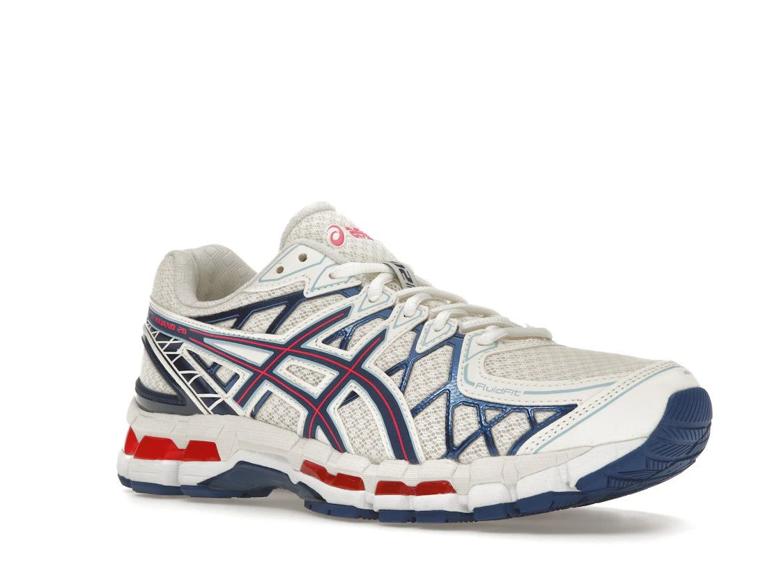 ASICS Gel-Kayano 20 Creme Blau Rot