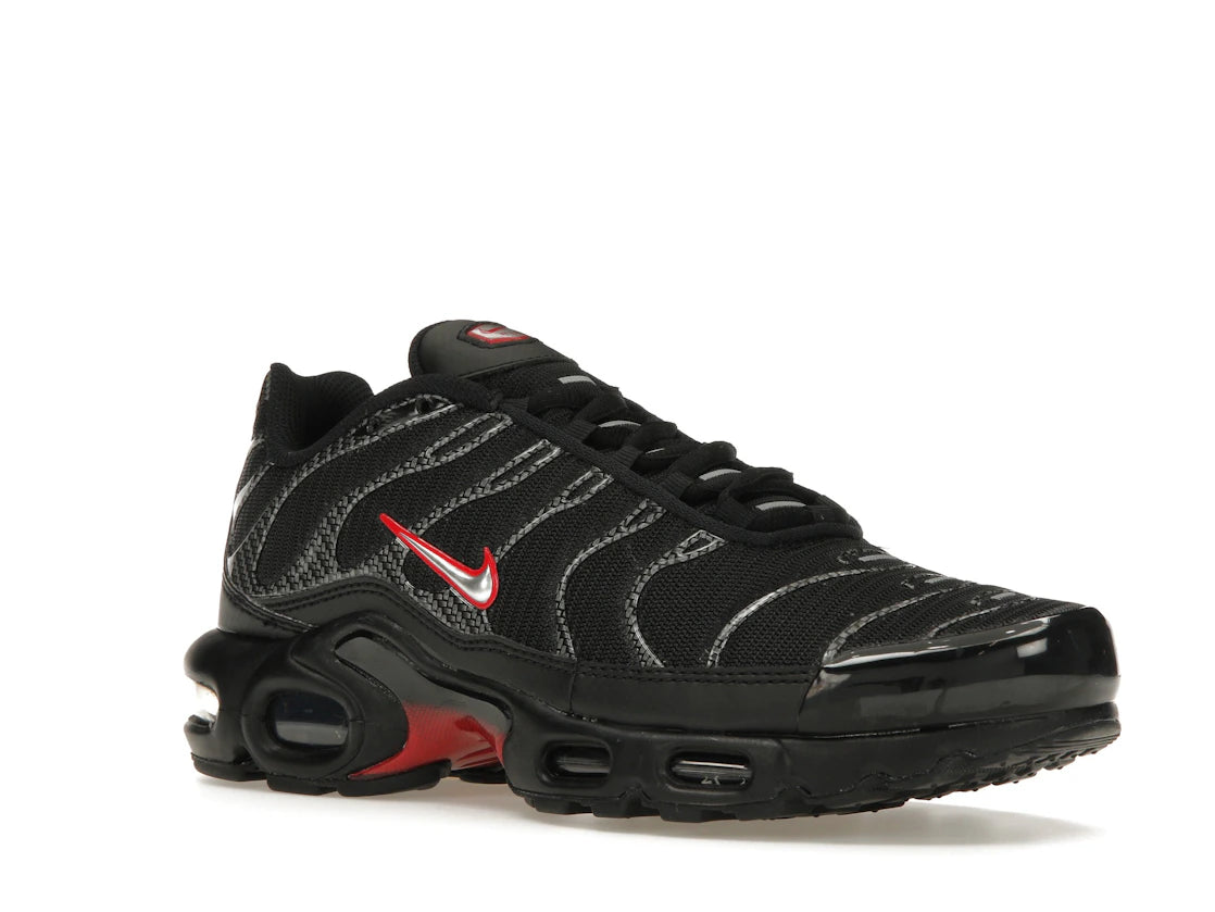 Nike Air Max Plus Black University Red Metallic Silver - vue secondaire A