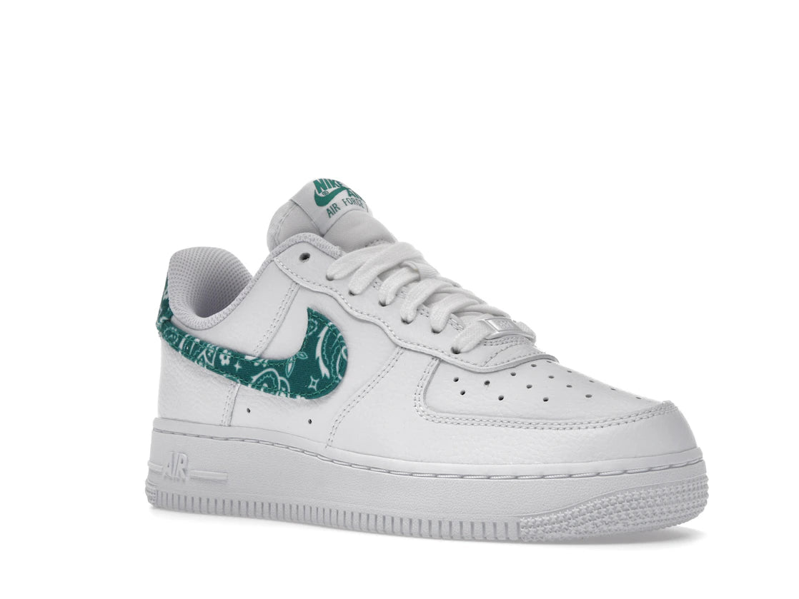 Nike Air Force 1 Low '07 Essential White Green Paisley (Women's) - vue secondaire A
