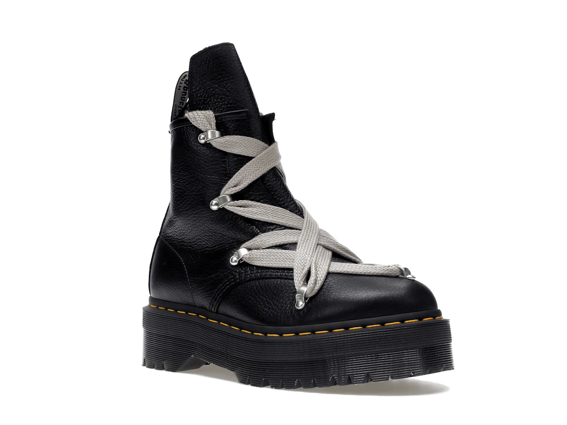 Dr. Martens 1460 Quad Ledersohle Pentagramm Jumbo Schnürstiefel Rick Owens Schwarz - vue secondaire A