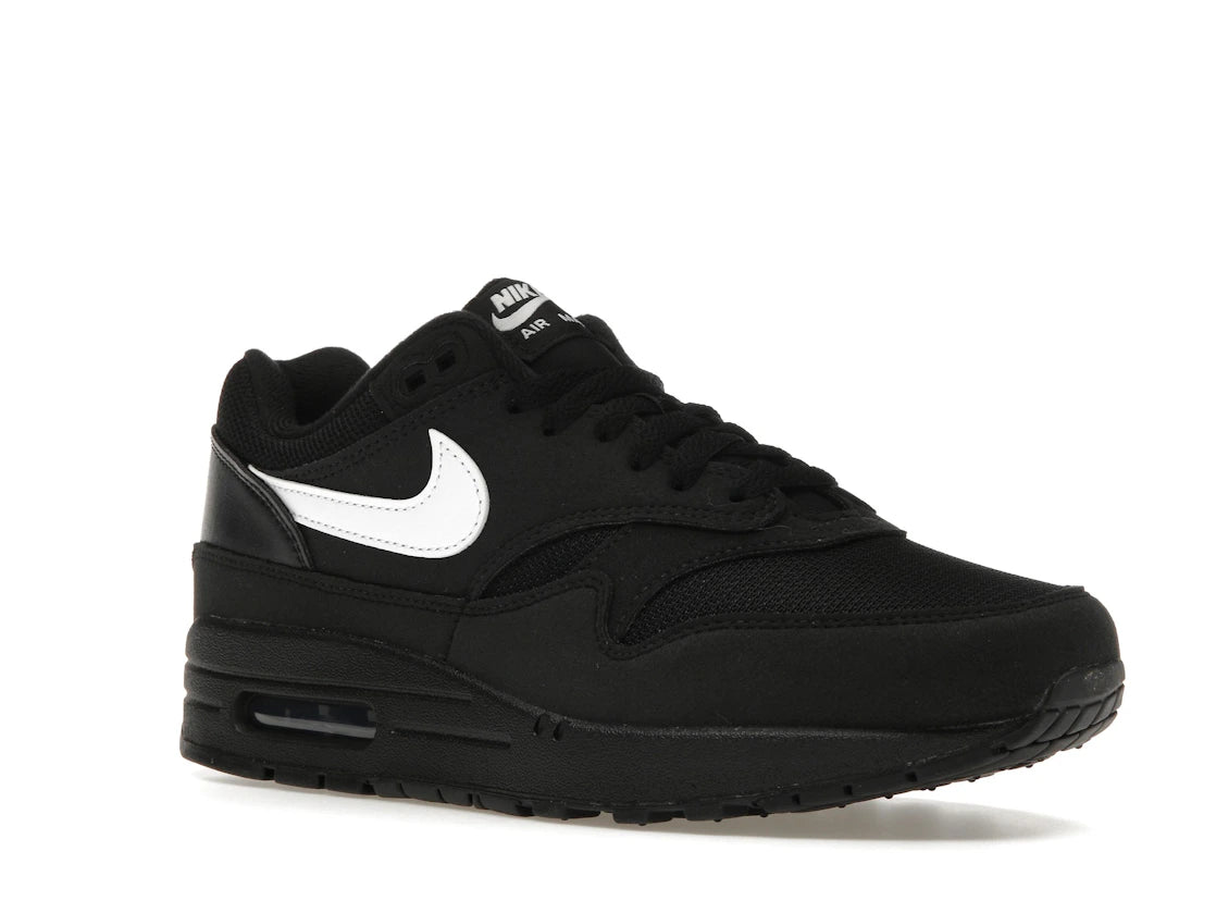 Nike Air Max 1 Schwarz-Weißer Swoosh - vue secondaire A