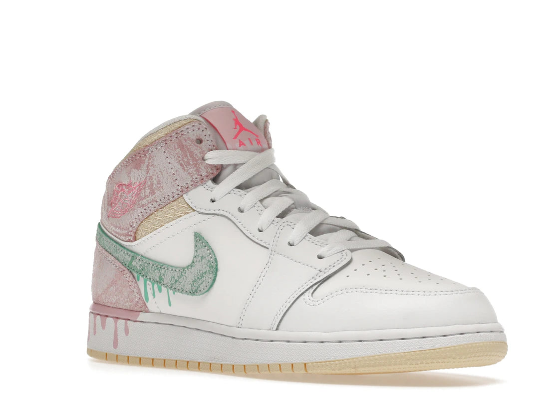 Jordan 1 Mid Paint Drip (GS)