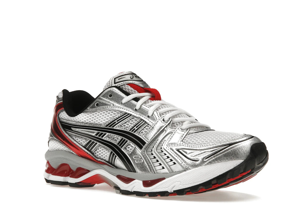 ASICS Gel-Kayano 14 Weiß Klassisches Rot - vue secondaire A