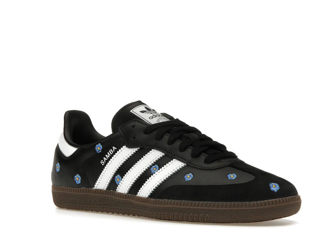 adidas Samba Light Blue Floral Core Black (Women's)