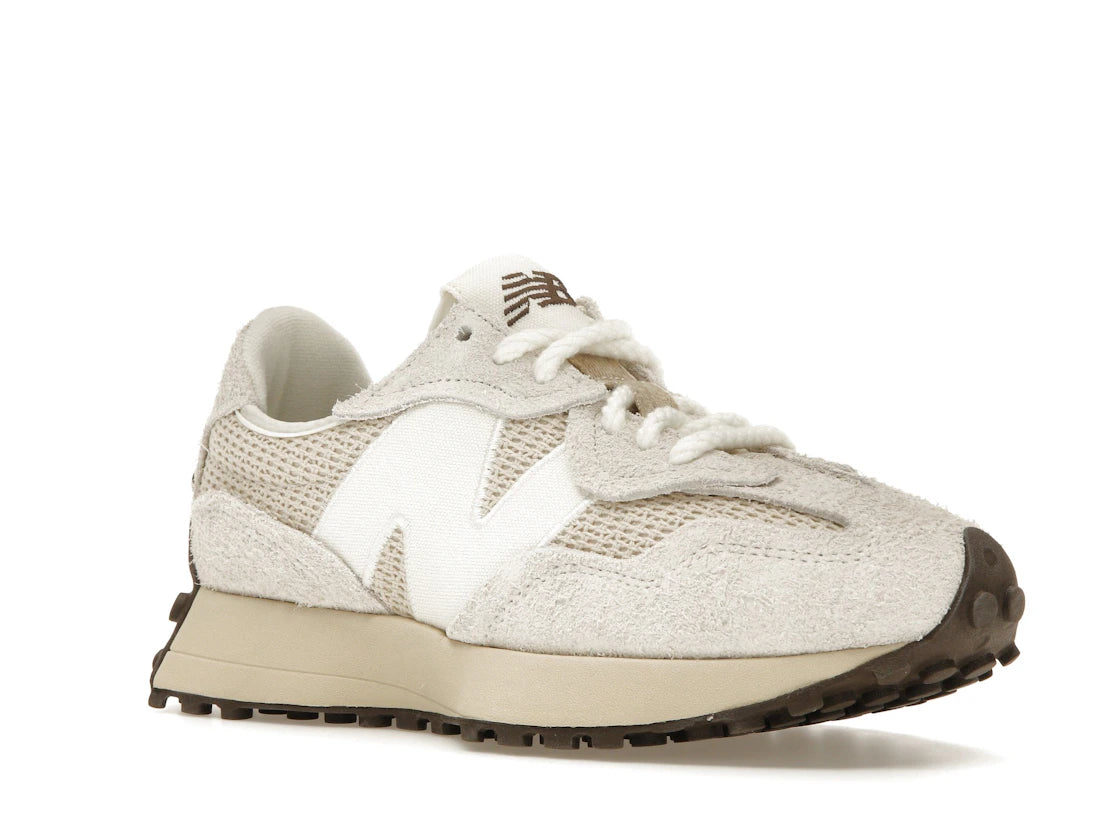 New Balance 327 Cream Brailed