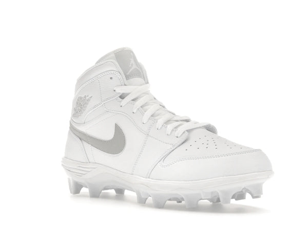Jordan 1 Mid TD Cleat White Grey Fog