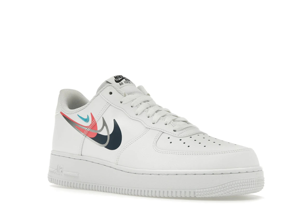 Nike Air Force 1 Low '07 Quadruple Swoosh White Navy Crimson