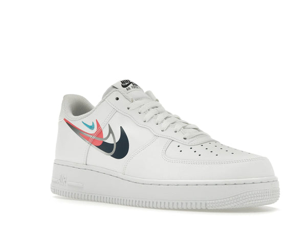 Nike Air Force 1 Low '07 Quadruple Swoosh White Navy Crimson