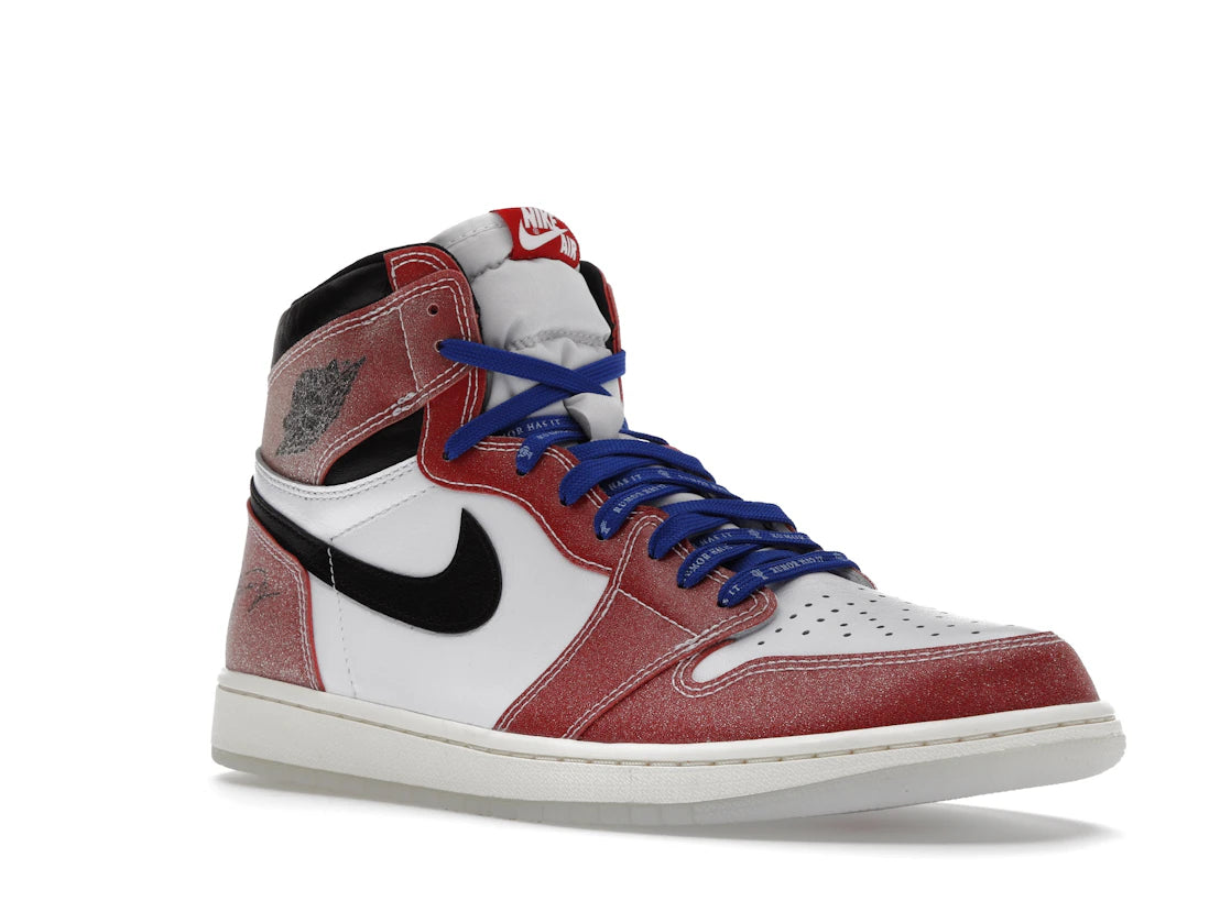 Jordan 1 Retro High Trophy Room Chicago (Friends and Family) (mit blauen Schnürsenkeln)