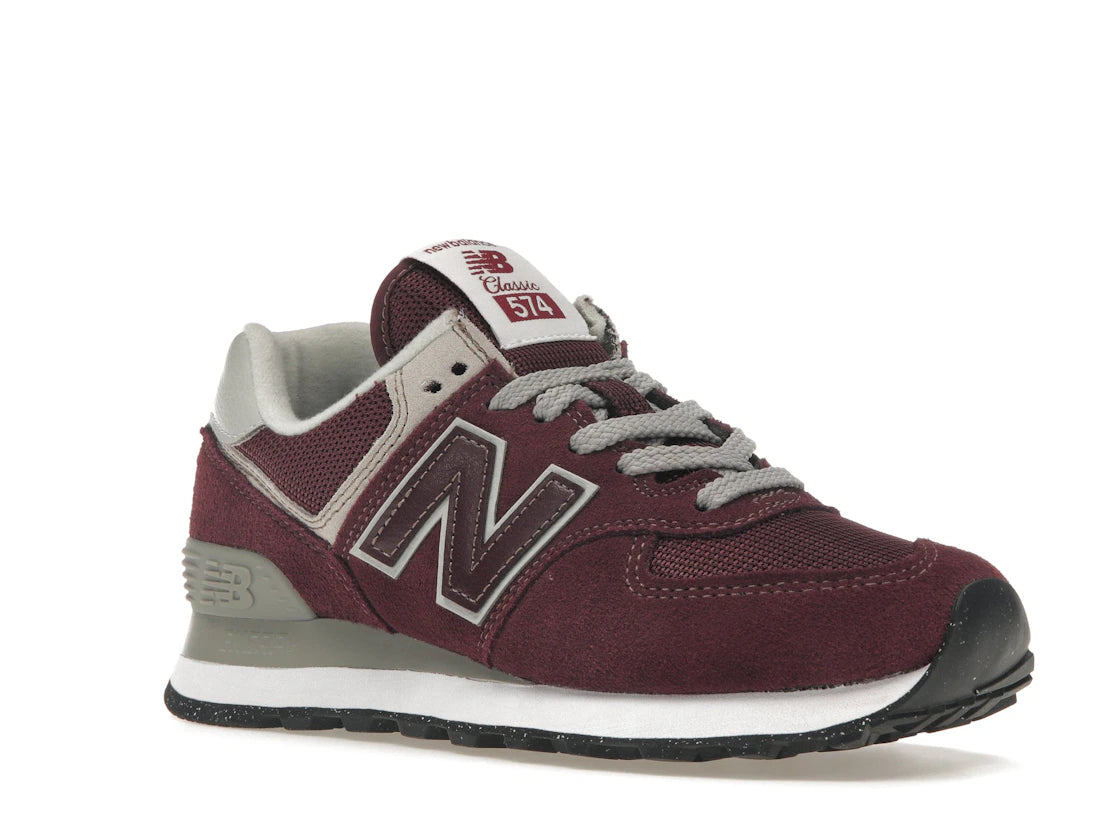 New Balance 574 Core Burgundy White (Women's)