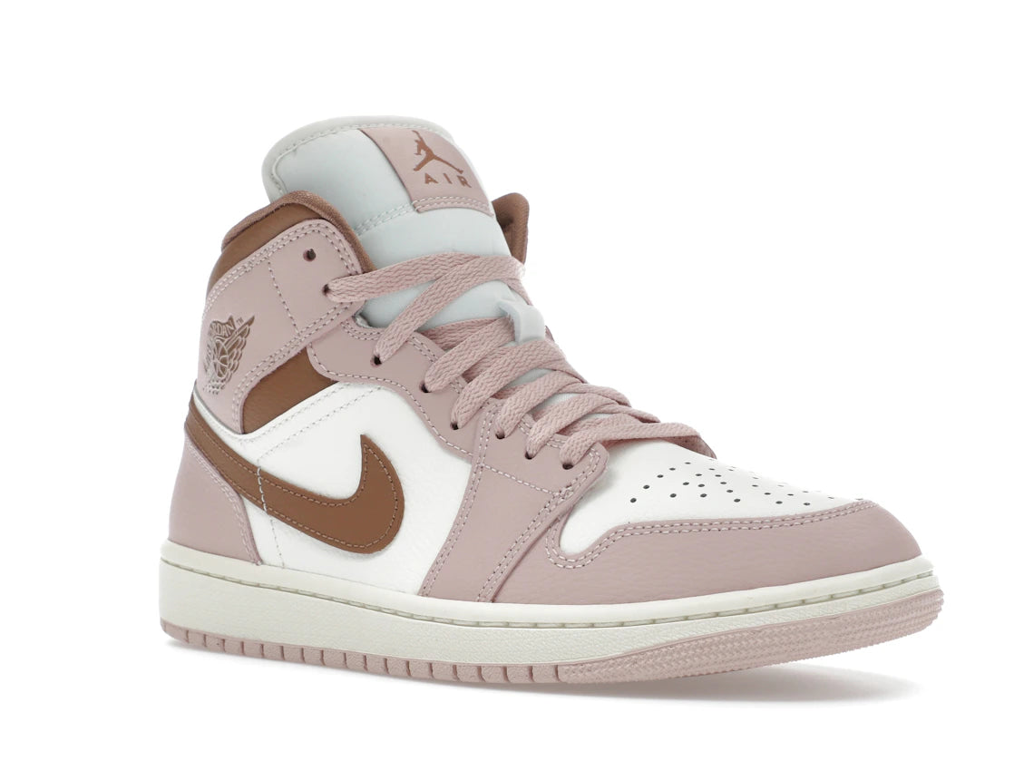 Jordan 1 Mid Pink Oxford Brown (Damen)