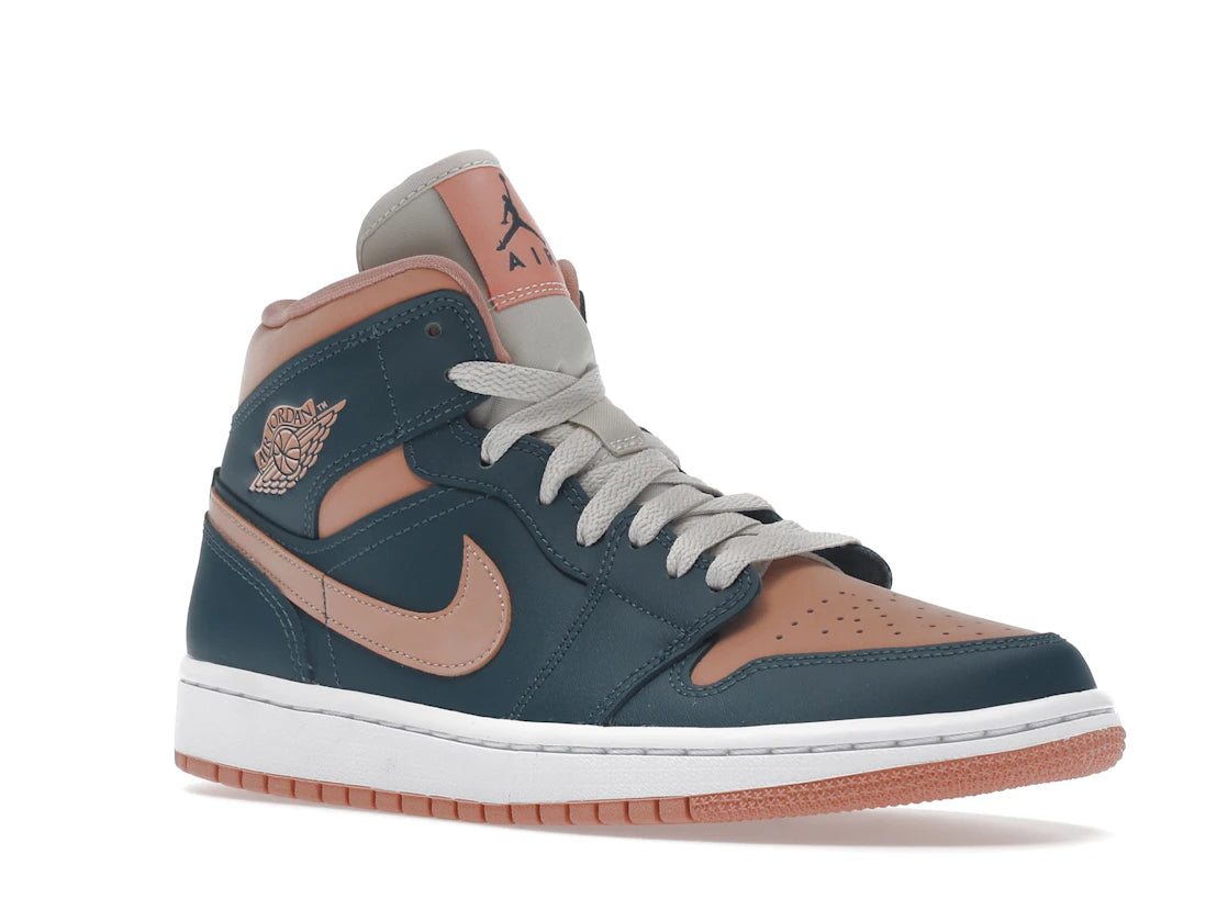 Jordan 1 Mid Dark Teal Green (Women's)
