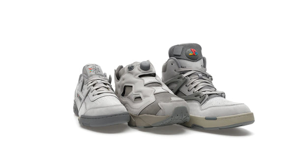 Reebok Workout Plus, Reebok Pump Omni Zone II & Reebok Instapump Fury 94 PlayStation 30th Anniversary Stacking Box