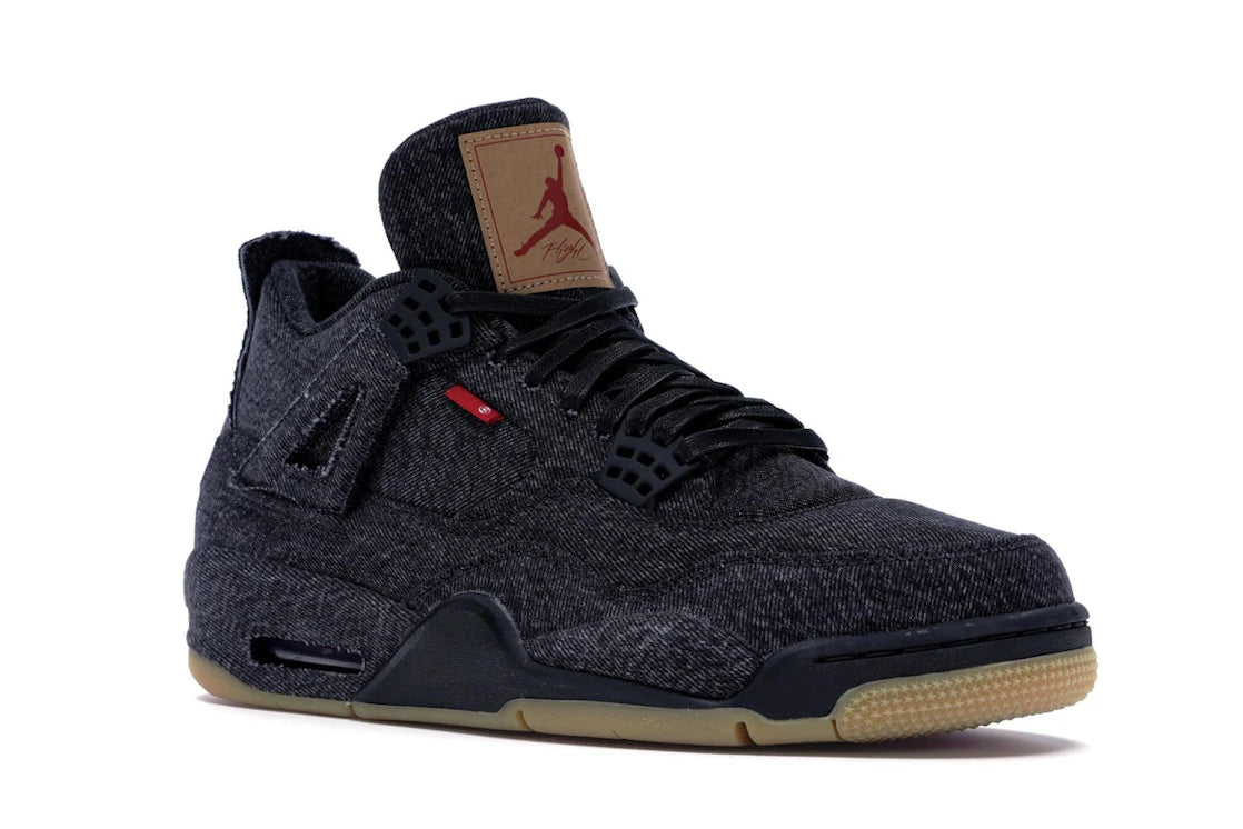 Jordan 4 Retro Levi's Schwarz (Etikett leer)
