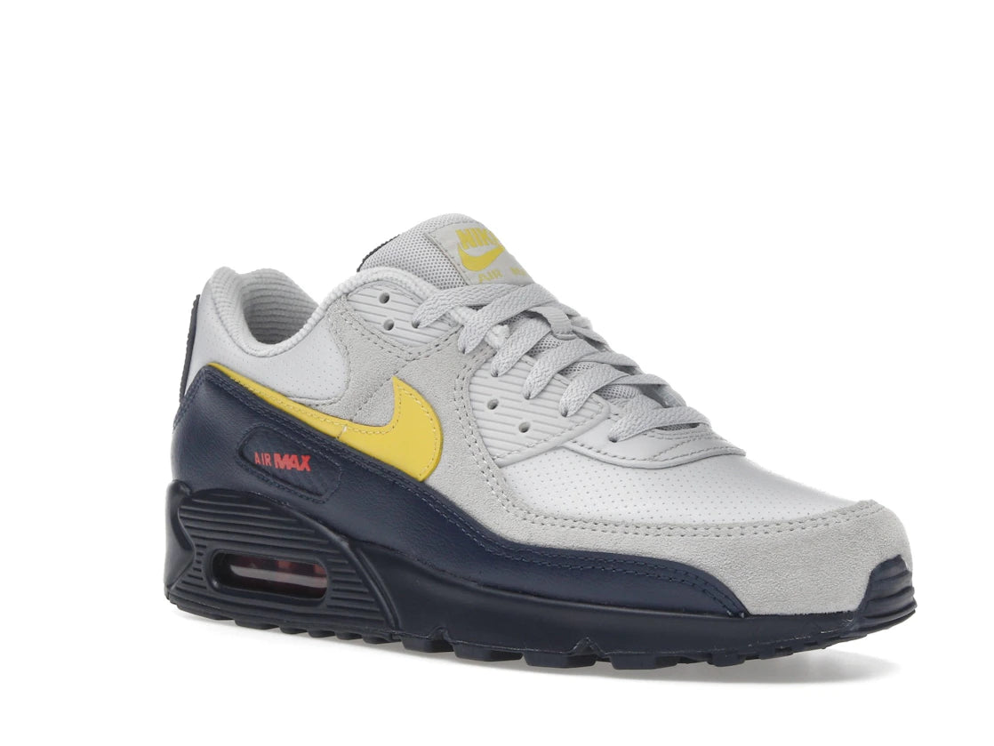 Nike Air Max 90 Neutralgrau Tourgelb - vue secondaire A