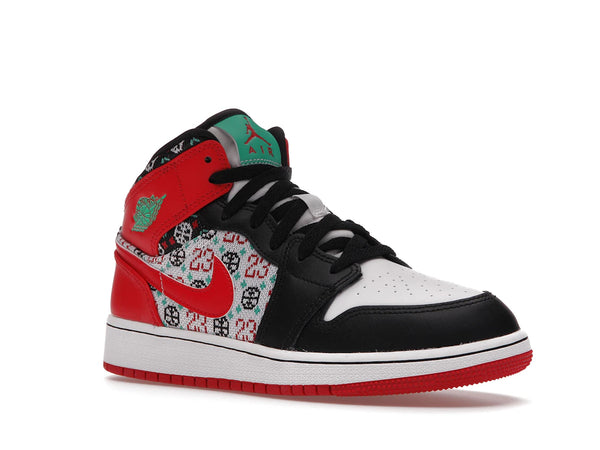Jordan 1 Mid SE Ugly Christmas Sweater (GS)