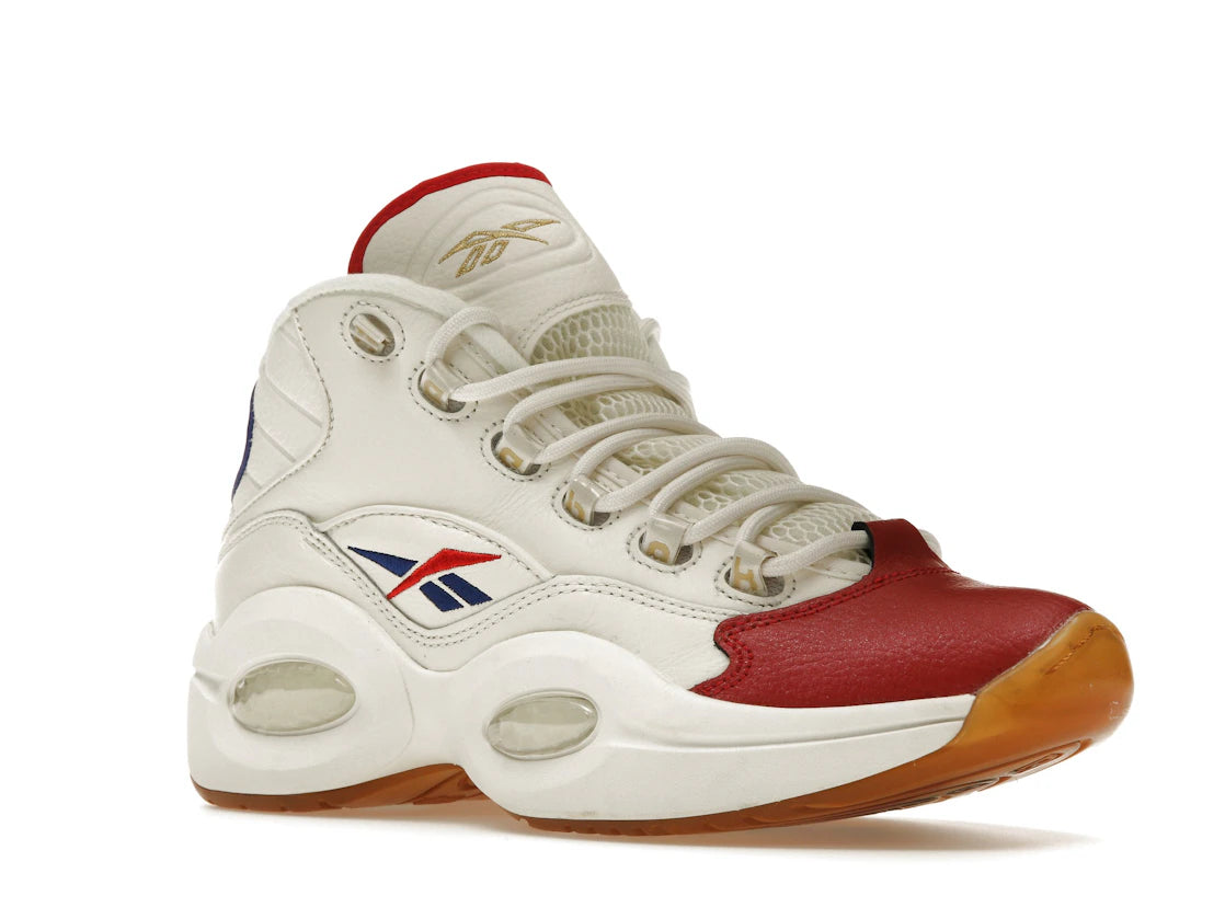 Reebok Question Mid White Red Blue