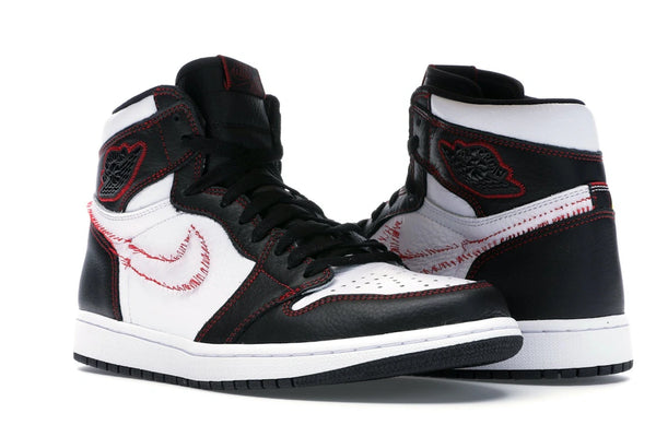 Jordan 1 Retro High Defiant White Black Gym Red