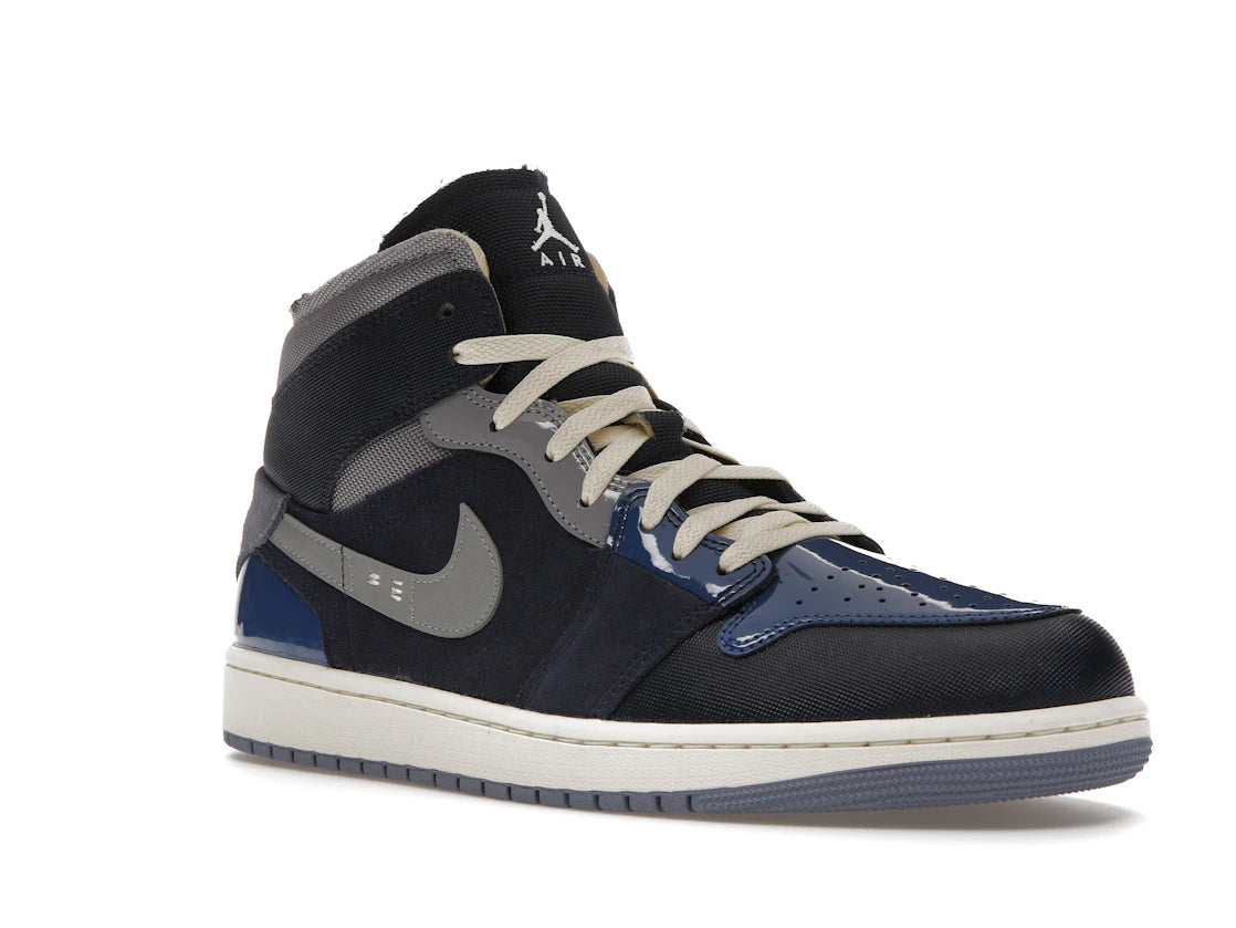 Jordan 1 Mid SE Craft Obsidian French Blue Ashen Slate White
