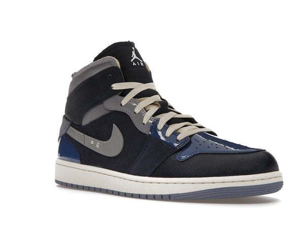 Jordan 1 Mid SE Craft Obsidian French Blue Ashen Slate White
