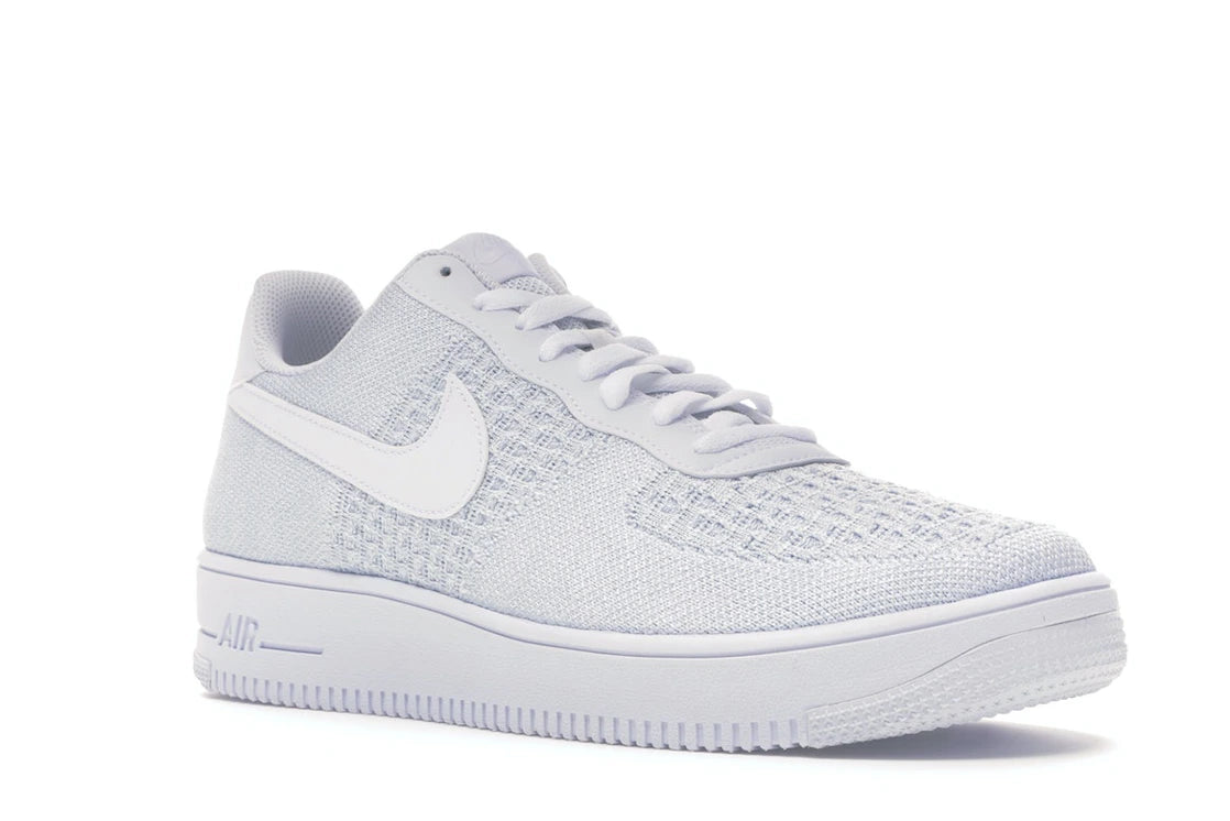 Nike Air Force 1 Flyknit 2 White Pure Platinum - vue secondaire A