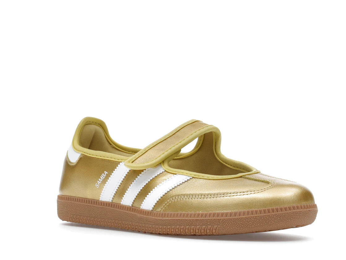 adidas Samba Jane Gold Metallic White (Women's) - vue secondaire A