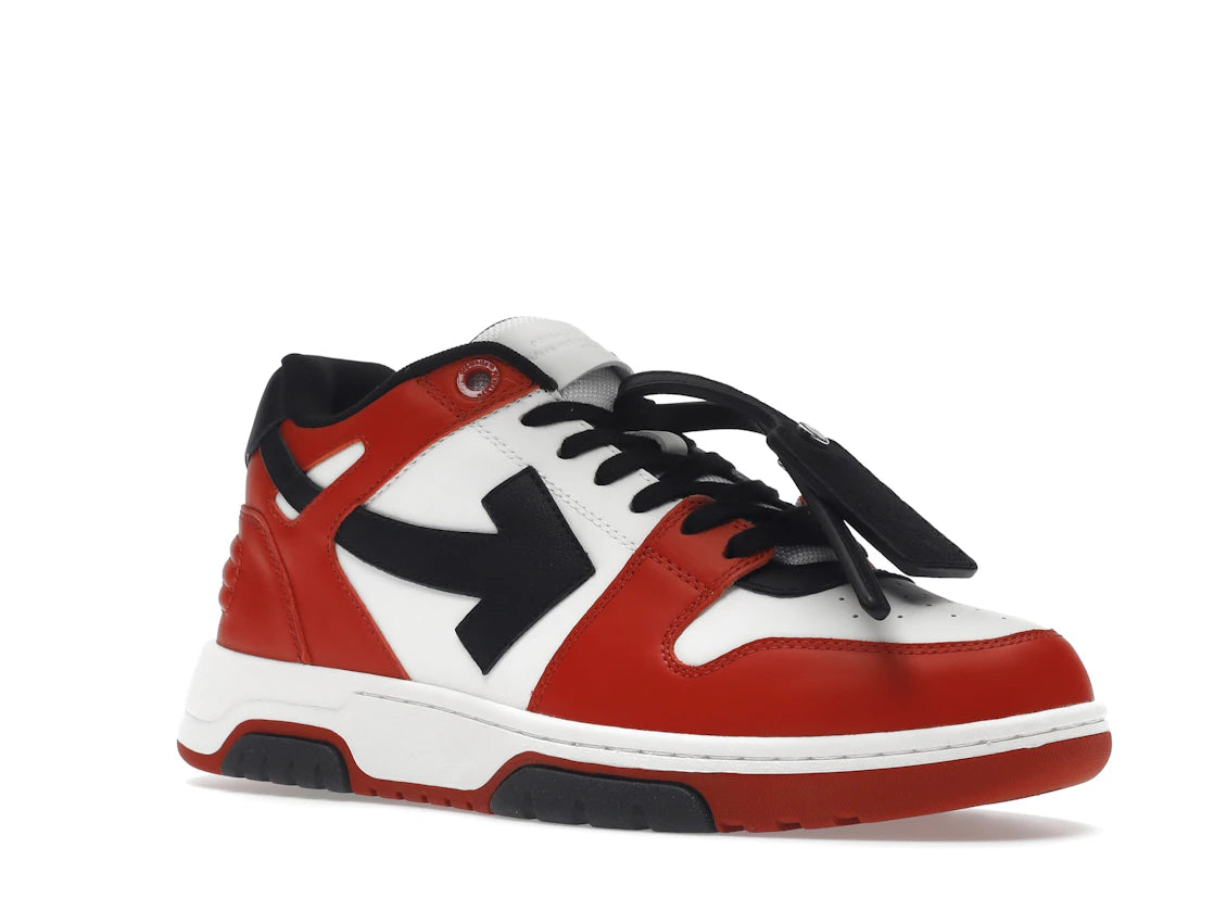 OFF-WHITE Out Of Office OOO Low Tops Black White Red