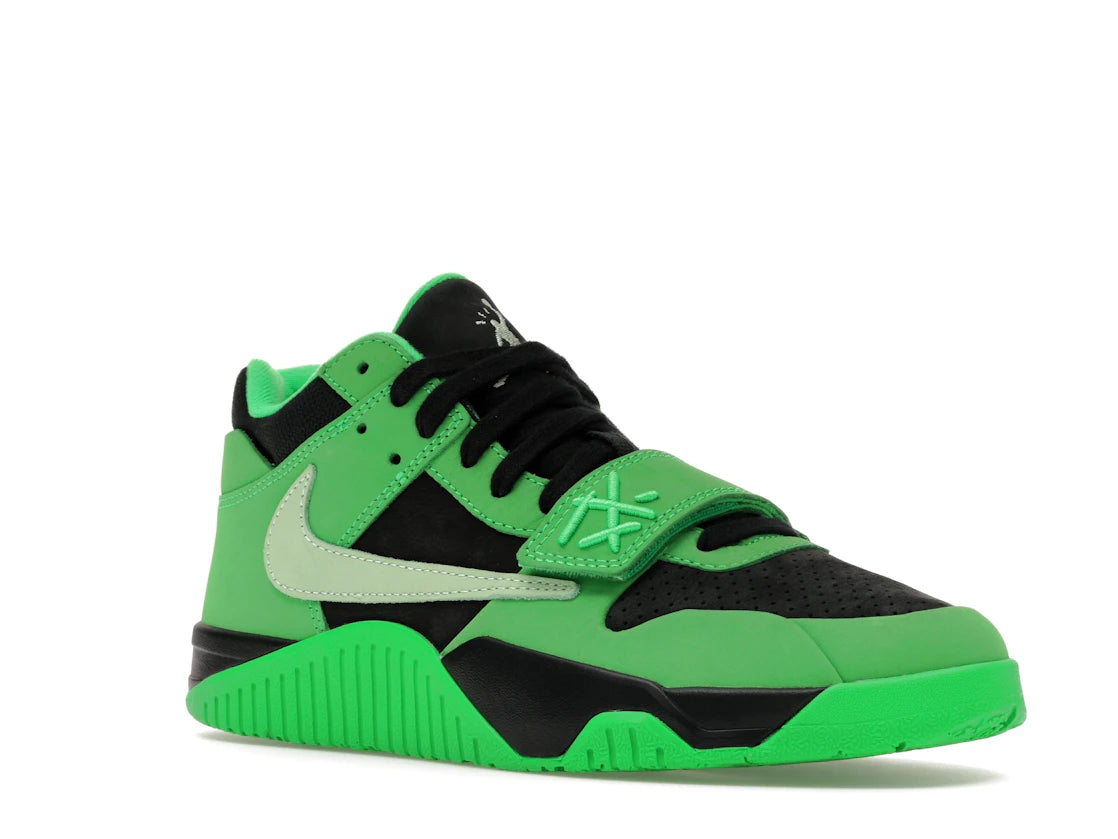 Jordan CJ1 T-Rexx Travis Scott Green Spark - vue secondaire A