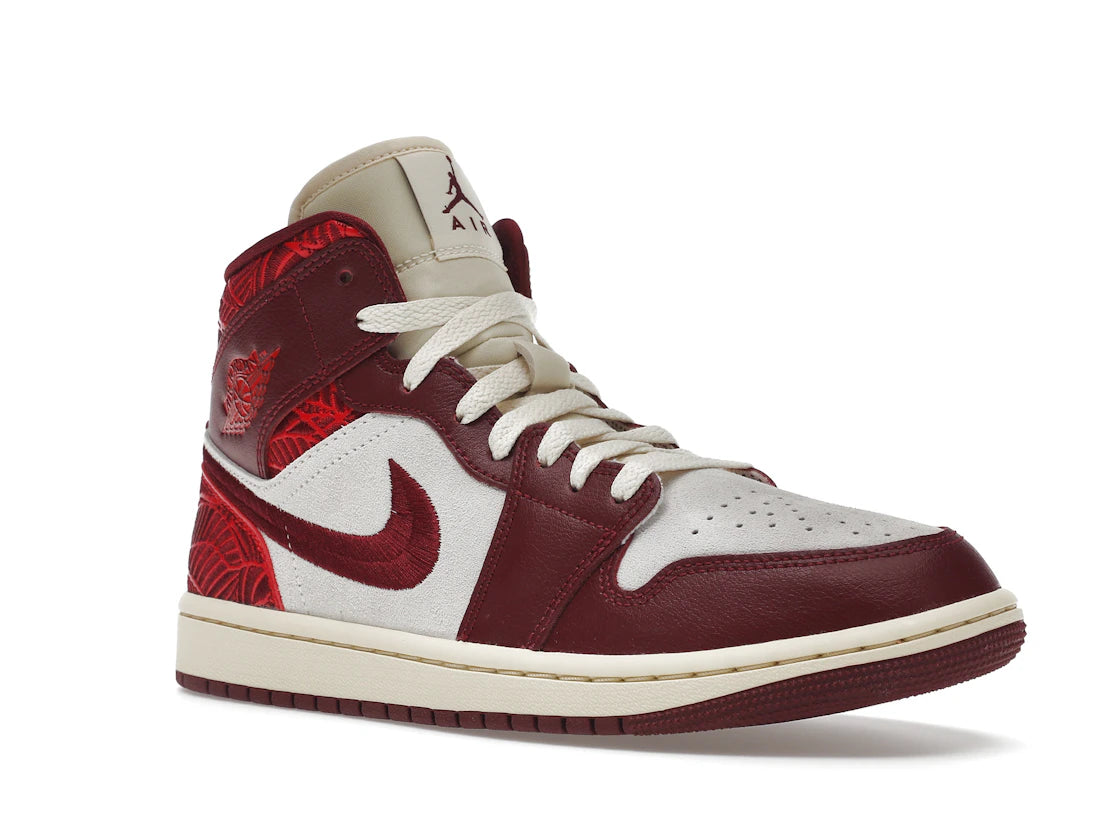 Jordan 1 Mid SE Tiki Leaf Team Red (Women's)