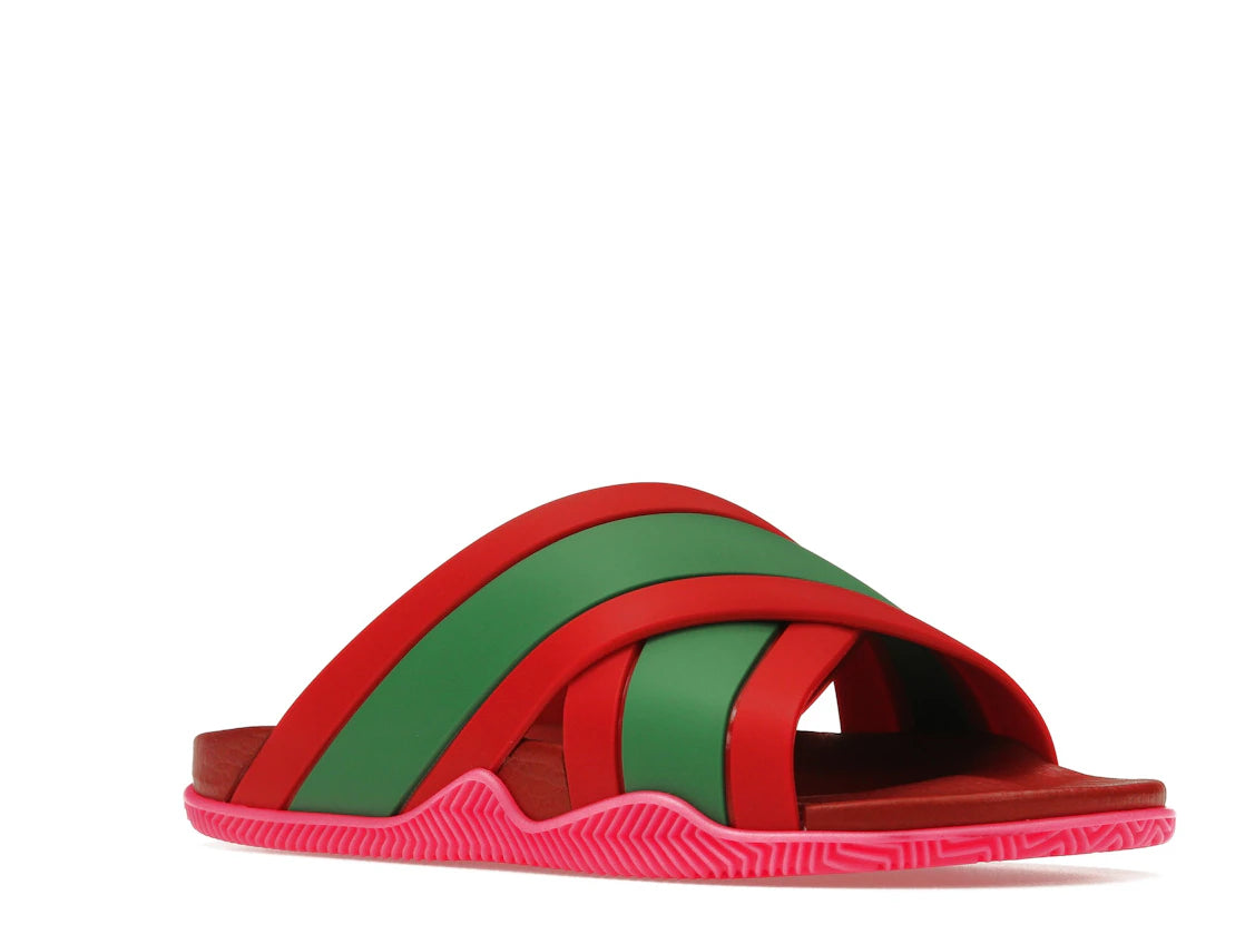 Gucci Web Slide Pink Rubber (Women's)