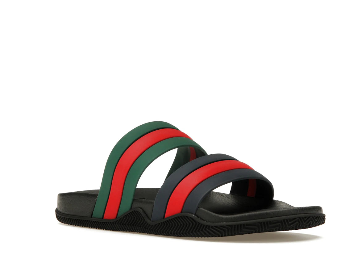 Gucci Agrado Grg Rubber Slide Black Blue Green Red