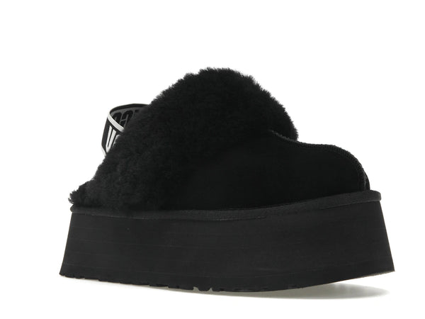 UGG Funkette Hausschuhe Schwarz