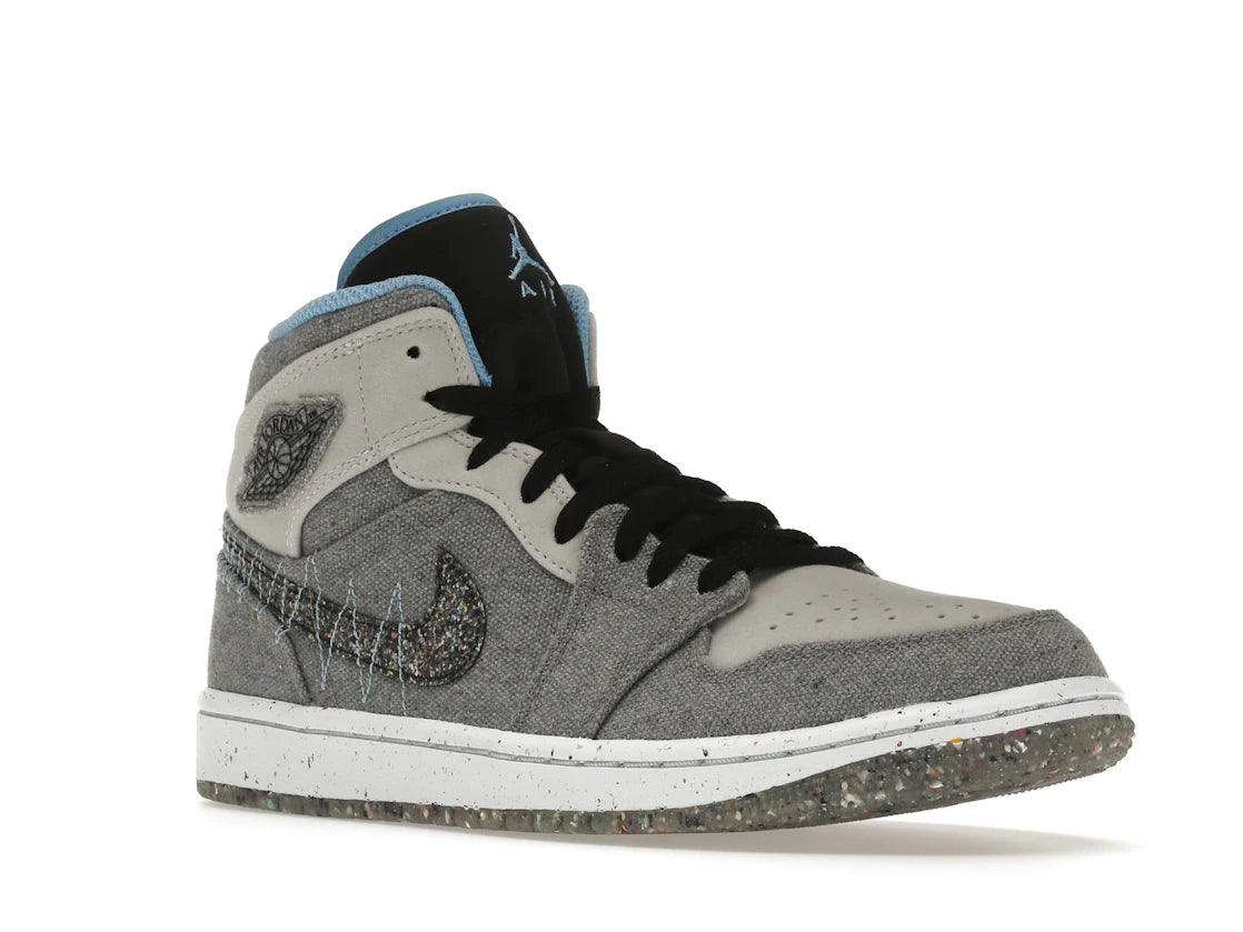 Jordan 1 Mid Crater Grey University Blue
