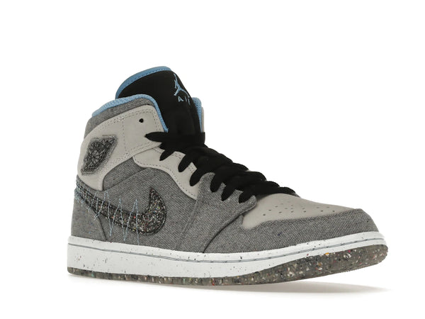 Jordan 1 Mid Crater Grey University Blue