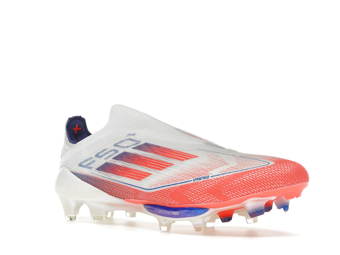 adidas F50+ Elite Laceless FG Cloud White Solar Red