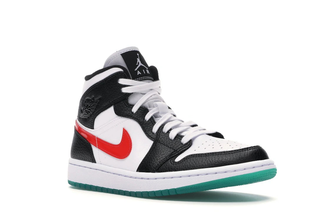 Jordan 1 Mid Alternate Swooshes Red Yellow (Women's)