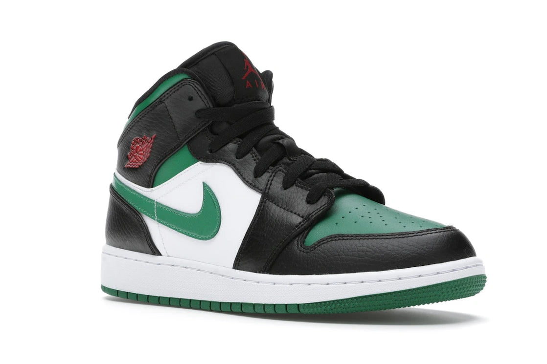 Jordan 1 Mid Green Toe (GS)