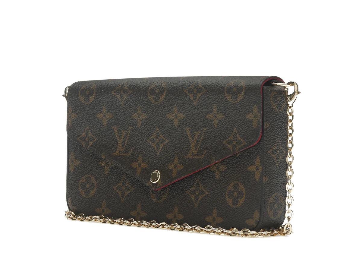 Louis Vuitton Pochette Felicie Monogram (Without Accessories) Fuchsia Lining